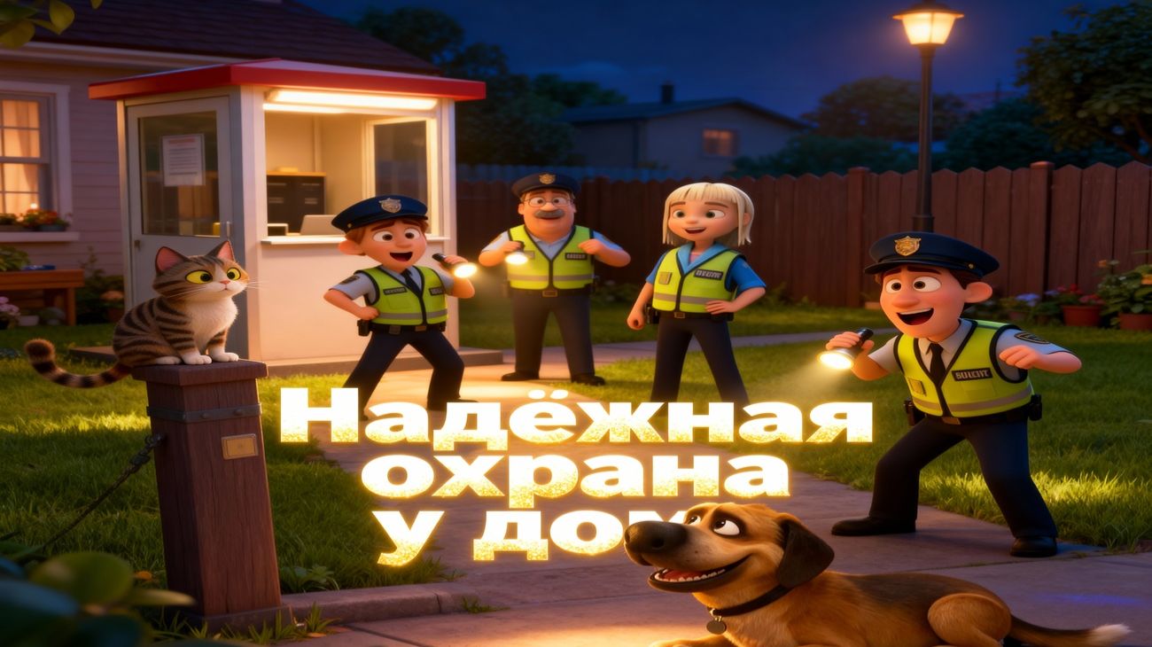 Надёжная охрана у дома — Добрый мультфильм про собаку Жульку и волков | Развивающая история детей смотреть онлайн