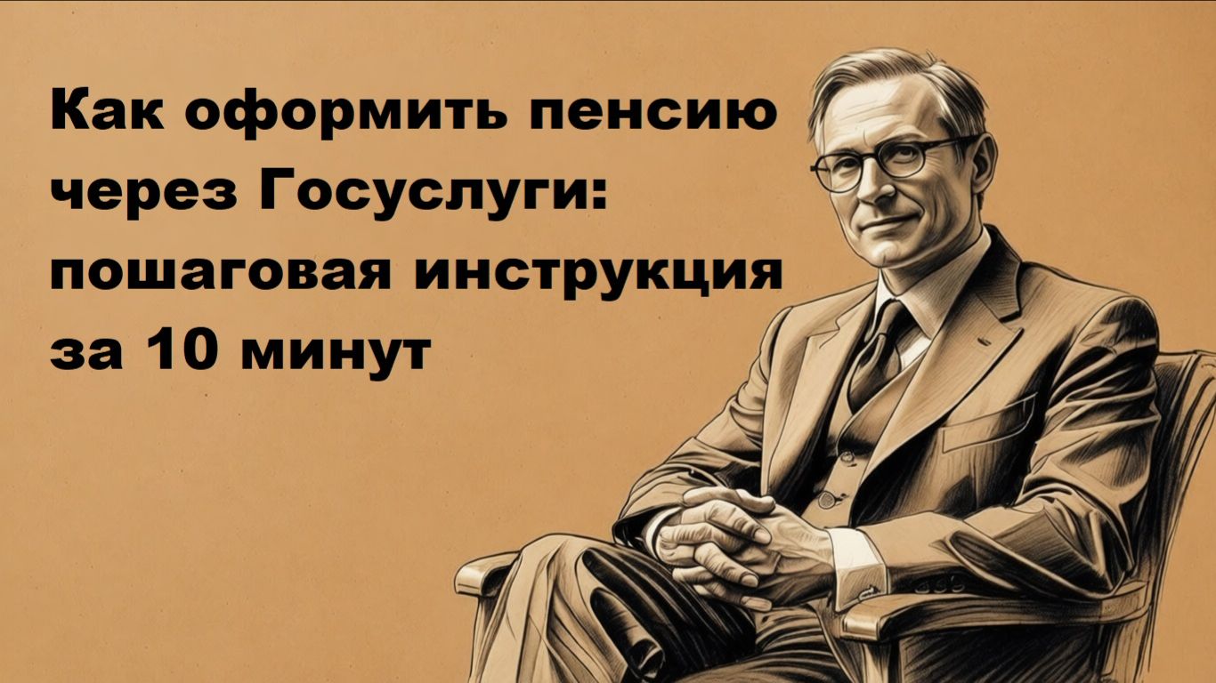 Как оформить пенсию через госуслуги: пошаговая инструкция смотреть онлайн