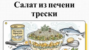 Как приготовить салат из печени трески