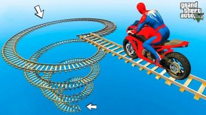 ГОНОЧНАЯ ТРАССА С ПРЕПЯТСТВИЯМИ ДЛЯ СУПЕРГЕРОЕВ 🕷️ ЧЕЛОВЕК ПАУК ПРОТИВ БЭТМЕНА И ХАЛКА №9