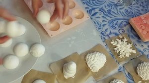 Новогодний зефир! 🎄 Часть 2!🎅 Бесплатный мастер- класс! Очень много всего! Смотрите до конца! 💕