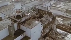 Чернобыльская атомная. Облёт разрушенного блока на вертолете