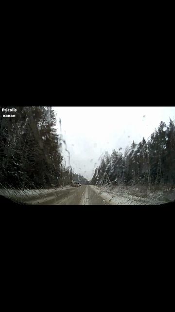 Газель пошла на обгон на трассе Симонцево - Стёпанцево