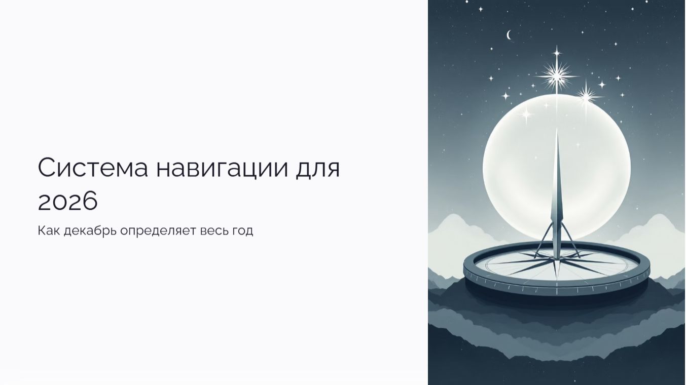 Система навигации для 2026. 11.12.2025