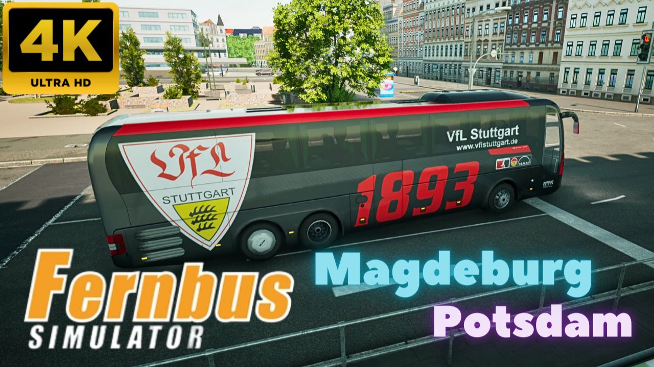 Fernbus Simulator: Magdeburg to Potsdam. (4K)