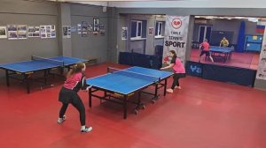 1/4 финала Нельсон Д. (639) - Южакова Д. (536) настольный теннис 30.11 Личный турнир ТТКЛУБ СПб