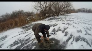 Первый лед 2025,  нашли брошенную сеть