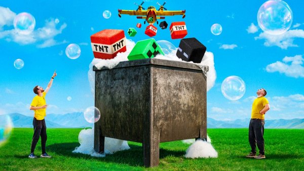 500 Майнкрафт Бомбочек vs Гигантский Котёл! Эксперимент