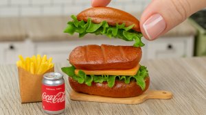Идеальный Миниатюрный Сэндвич Приготовленный на Мини Кухне! 😋 Мини Кухня