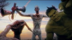 Сиреноголовый против Халка и Скромника в реальной жизни