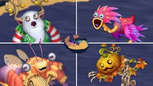 Остров Странников 3 Волна - Все Монстры, Песни и Анимации (My Singing Monsters: Dawn Of Fire