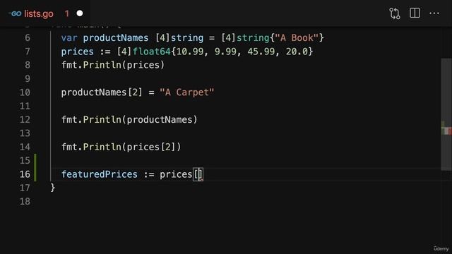 112 Selecting Parts of Arrays With Slices смотреть онлайн