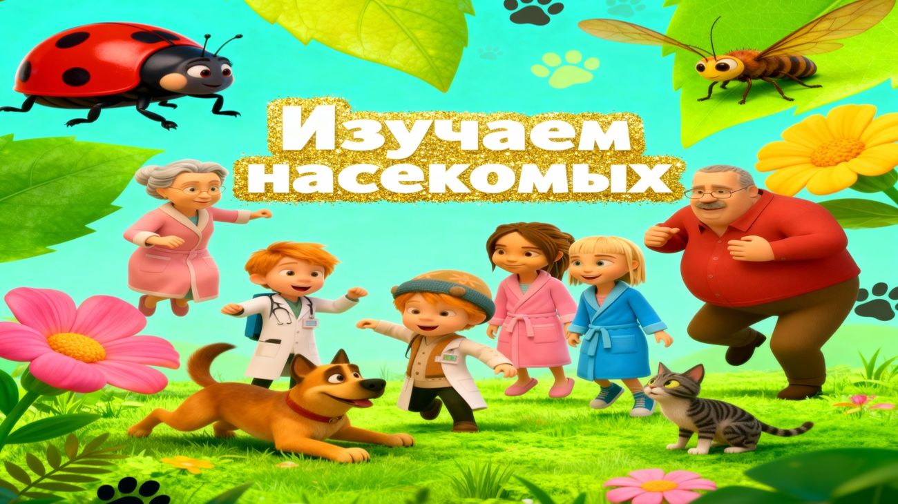 Изучаем Насекомых 🐞🐜 | Развивающее видео для детей | Звуки, факты, игры и загадки о насекомых смотреть онлайн