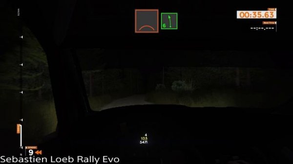 Night gameplay in different rally games