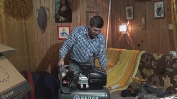 Обзор воздушного компрессора БЕЛАК с набором пневмоинструмента