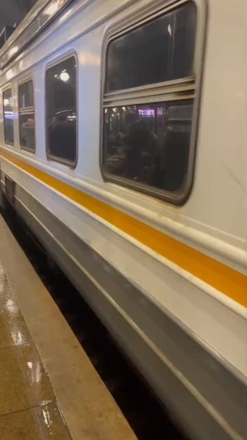 Электропоезд ЭД4М-0488 №6387 ПЕТУШКИ ПОКЛОННАЯ, отправляется с платформы Белорусская смотреть онлайн