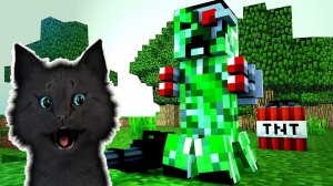 МАЙНКРАФТ КРИПЕР С ГОВОРЯЩИМ СУПЕР КОТОМ ( ИГРА для ДЕТЕЙ )  Minecraft #102