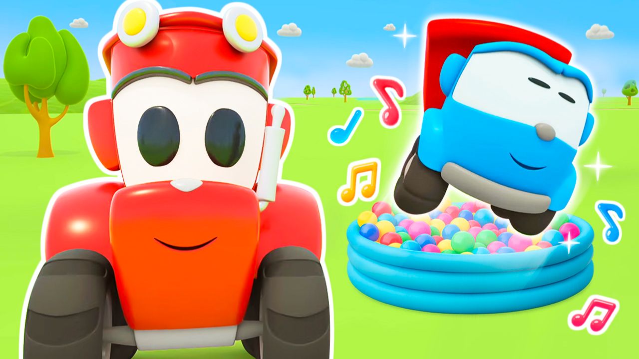 Кто уберет снег на дороге? Новая ПЕСЕНКА про трактор для малышей! смотреть онлайн