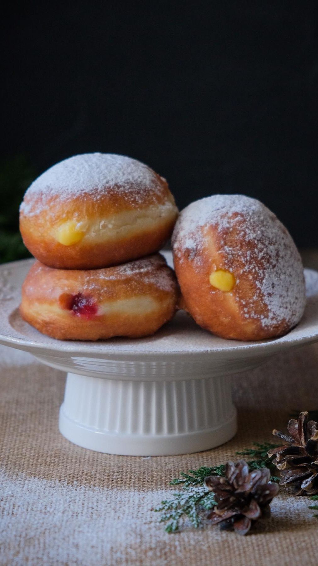Рождественские пышные пончики метод приготовления рецепт