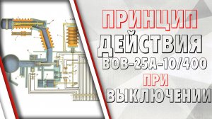 Принцип действия главного выключателя ВОВ 25А-10_400 при выключении
