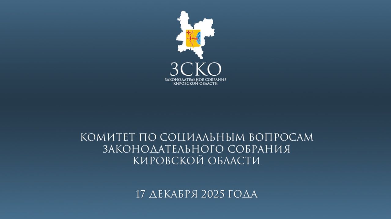 Заседание социального комитета от 17.12.2025 смотреть онлайн