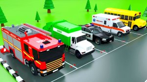 Цвета с игрушечной парковкой для машинок - Мультики про машинки - Мультфильмы для детей и малышей