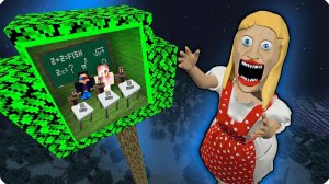 💚ПОСТРОИЛИ ШКОЛУ на ДЕРЕВЕ от ЗЛОЙ УЧИЛКИ в МАЙНКРАФТ!💚