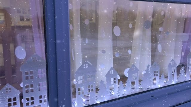 Украшение витражей "Новый год в моем окне" смотреть онлайн