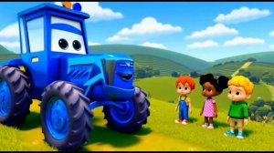СИНИЙ ТРАКТОР . ДЕТСКАЯ ПЕСЕНКА ПРО СИНИЙ ТРАКТОР