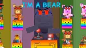 Анимация супер мишка босс фиолетовый медведь