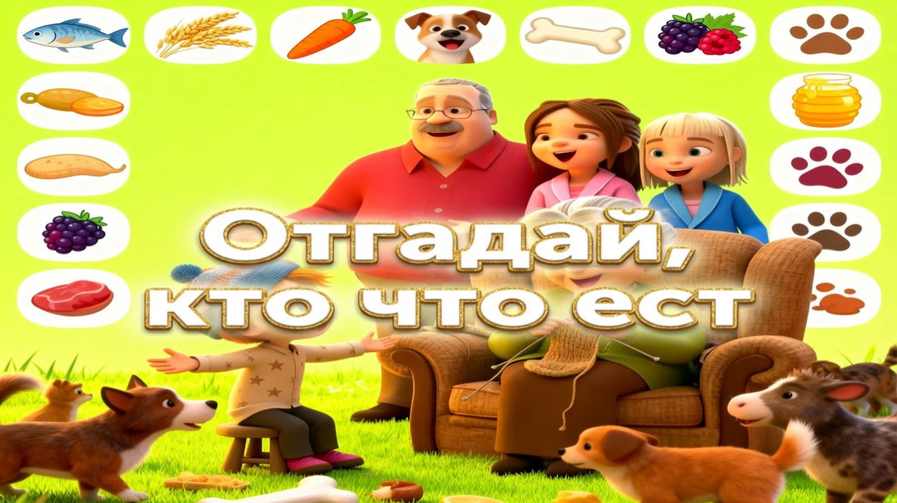 Отгадай, Кто Что Ест! 🐰🥕 Игра для Детей | Животные и Еда | Развивающее Видео для Малышей смотреть онлайн