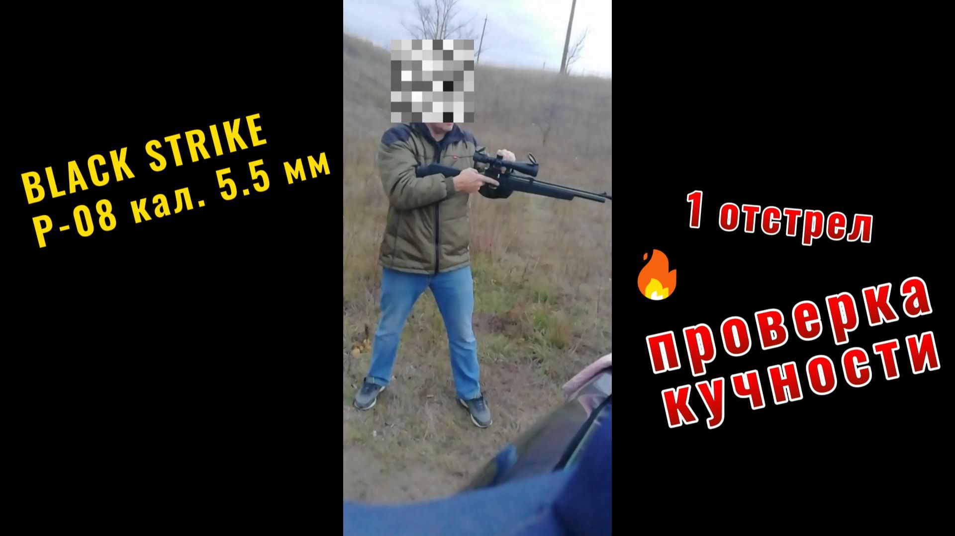 BLAСK STRIKE Р-08, кал. 5.5 мм - 1 выезд в поле смотреть онлайн