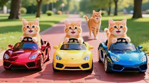 Мама-кошка подстригает мех на ферме и шьет тигровую шапочку для котят дома