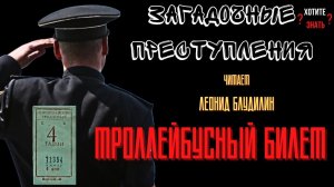 Случайная улика: как троллейбусный билет вывел сыщиков на убийцу