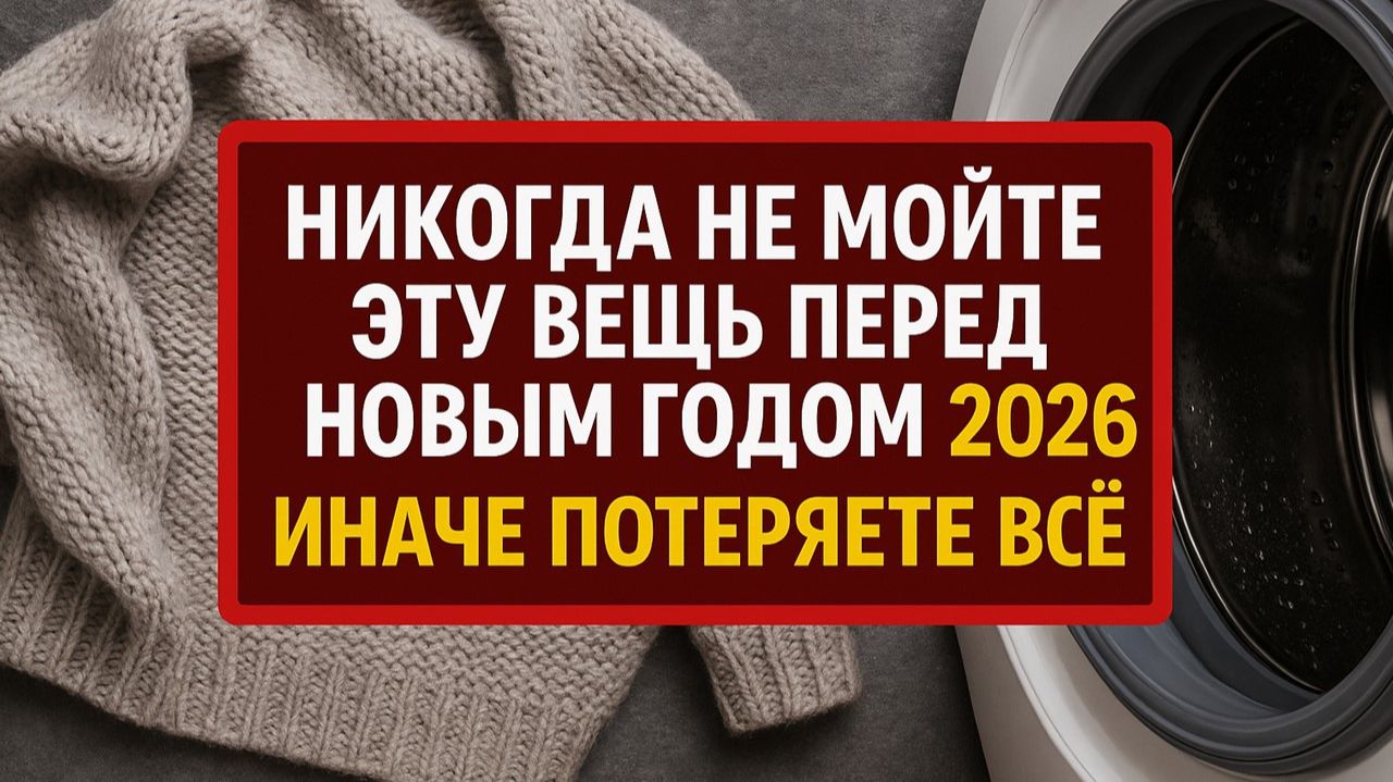 Эту вещь нельзя мыть в канун нового 2026 года! Сильная примета на деньги и удачу смотреть онлайн
