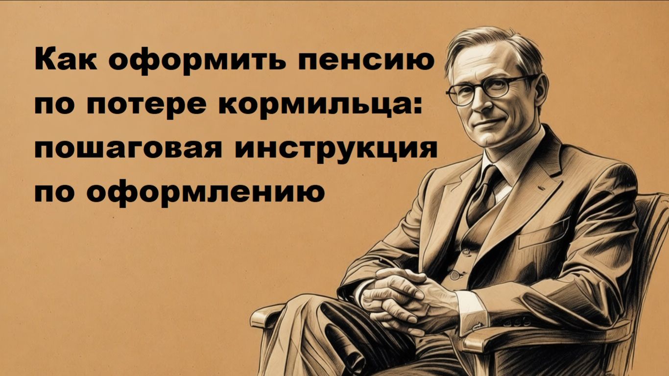 Как оформить пенсию по потере кормильца: пошаговая инструкция по оформлению смотреть онлайн