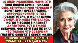 Сын отправил меня в дом престарелых в мой День рождения. Но вскоре сильно пожалел об этом...