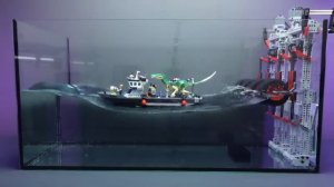 Эксперимент с лего с водой