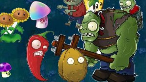 Plants vs.Zombies Hybrid Mod Растения против Зомби-2 мод Зомби против растений Выигрываем каждый бой