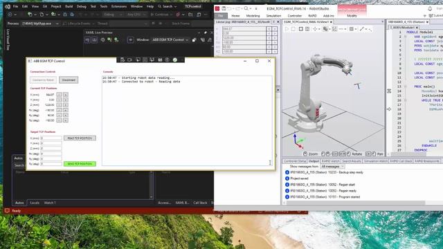 ABB EGM. TCP control / C# + RW6.16 смотреть онлайн
