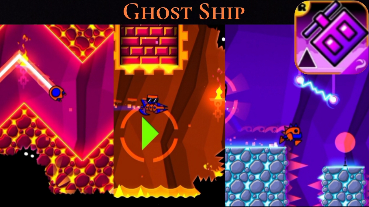 Уровень с Эпичной музыкой | Ghost Ship | Geometry dash Breeze смотреть онлайн