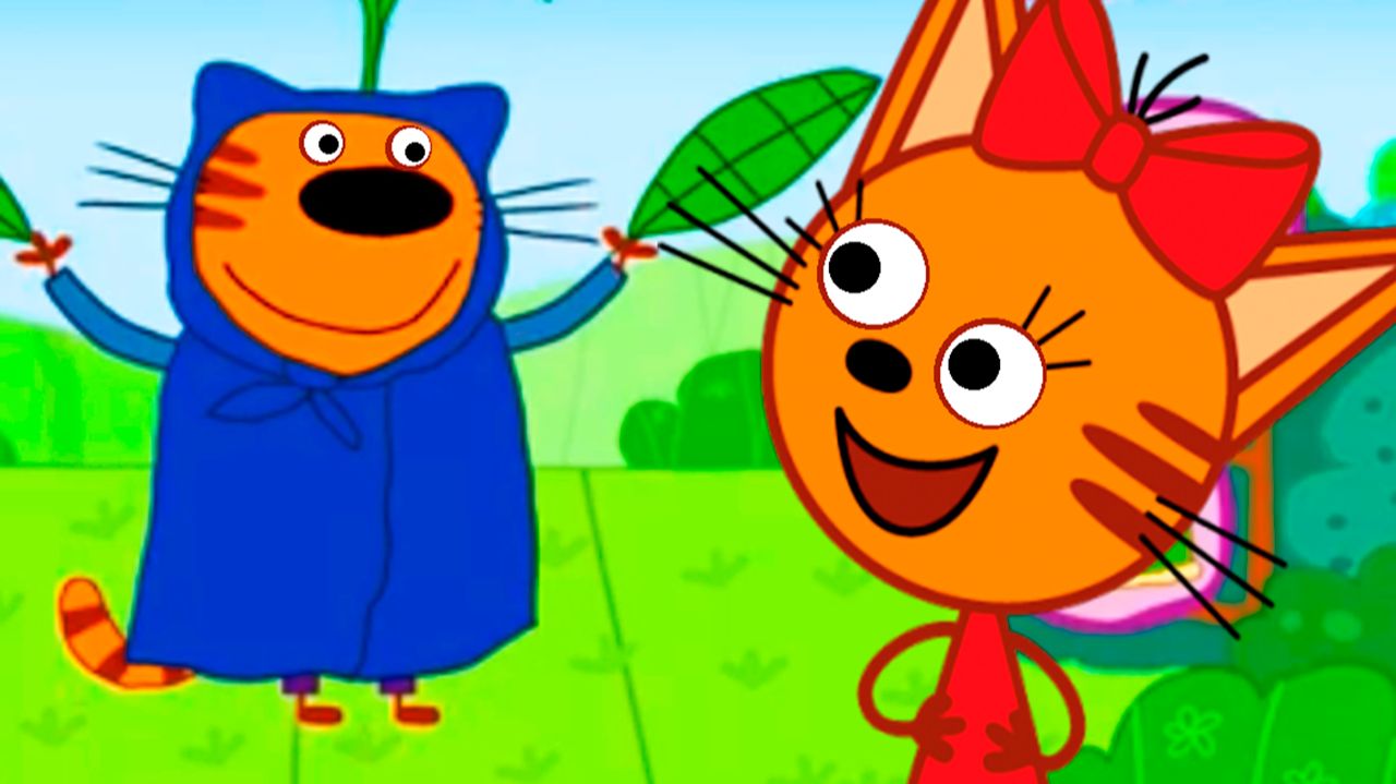 ТРИ КОТА - КОТЯТКИ НАРЕЖАЮТ ПАПУ В КИТА - МУЛЬТИК ТРИ КОТА смотреть онлайн