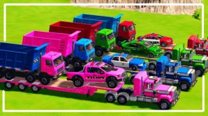 Мультики про машинки для детей и малышей. Громкие грузовики гоняют по трассам до гаража. Мультики