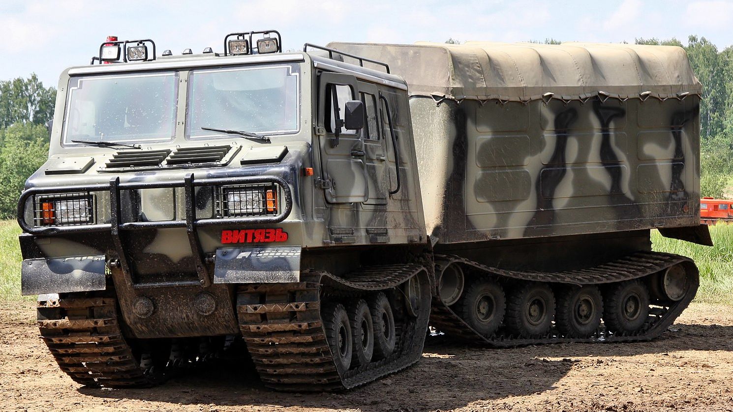 Проект «Ледоруб» ДТ-3ПБ и ДТ-4П Сочлененный гусеничный вездеход