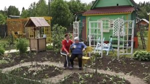 6 соток 30 мая 2021 года. Замена штапика. Окучила картошку. Отремонтировала мельницу