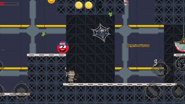 Красный шар ниндзя 2 босса и 2 доп. уровней