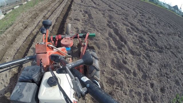 нарезка борозд  под посадку картошки