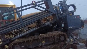 ГНБ обзор работы буровой машины