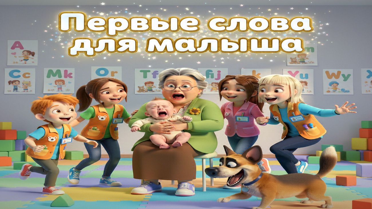 Первые слова для малыша в картинках. Учим слова для детей 1-3 года. Обучающее видео для детей. смотреть онлайн