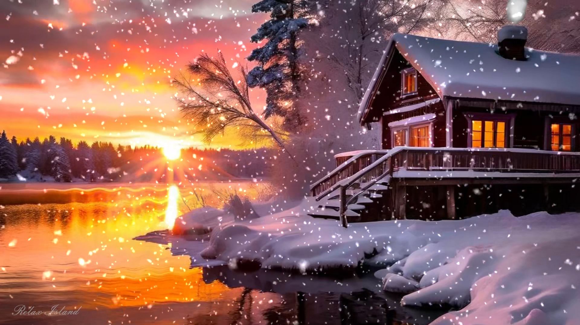 ОЧЕНЬ КРАСИВАЯ УСПОКАИВАЮЩАЯ МУЗЫКА ДЛЯ СНА 🎵 ЗИМНЯЯ МЕДИТАТИВНАЯ МУЗЫКА ДЛЯ ДУШИ В ЛУЧАХ ЗАКАТА смотреть онлайн